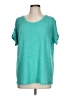 Tribal Teal Short Sleeve Top Size L - photo 1