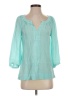 Lilly Pulitzer 100% Silk Teal Blouse Size XS - photo 1