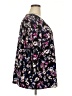 Lane Bryant Floral Black 3/4 Sleeve Blouse Size 26 - 28 Plus - photo 4