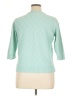 Croft & Barrow 100% Cotton Argyle Teal Green Pullover Sweater Size XL - photo 2