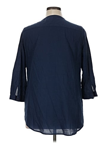 St. John's Bay 3/4 Sleeve Button-Down Shirt (view 2)
