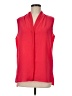 T Tahari 100% Polyester Red Sleeveless Blouse Size M - photo 1