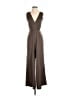 TOBI 100% Polyester Solid Brown Jumpsuit Size XS - photo 1