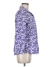 Chico's Chevron-herringbone Purple 3/4 Sleeve Button-Down Shirt Size Med (1) - photo 4