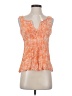 Sanctuary 100% Rayon Floral Orange Sleeveless Blouse Size XS - photo 1