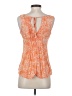 Sanctuary 100% Rayon Floral Orange Sleeveless Blouse Size XS - photo 2