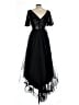 Unbranded 100% Polyester Black Cocktail Dress Size L - photo 2