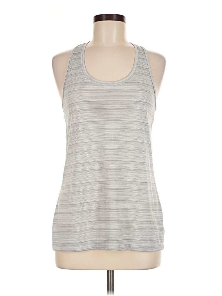 Pre-owned Danskin Tank Top Silver Halter Neckline Tops