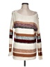 Maurices 100% Acrylic Stripes Ivory Pullover Sweater Size L - photo 1
