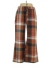 Shein Curve Plaid Brown Casual Pants Size 1XL - photo 1
