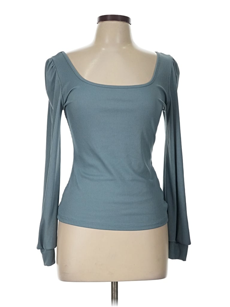 Pre-owned Shein 3/4 Sleeve T-shirt In Teal