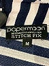 papermoon designed exclusively for Stitch Fix 100% Polyester Stripes Blue 3/4 Sleeve Top Size M - photo 7