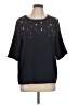 Ann Taylor Stars Black Short Sleeve Blouse Size L - photo 1