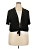 Glamour Black Short Sleeve Top Size 22 - photo 1