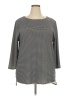Chico's Gray 3/4 Sleeve Top Size XXL (4) - photo 1