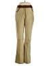 Valentino 100% Leather Tan Gold Suede Pants Size 8 - photo 1