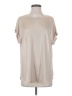 Like, Love Metallic Tan Short Sleeve Turtleneck Size S - photo 1