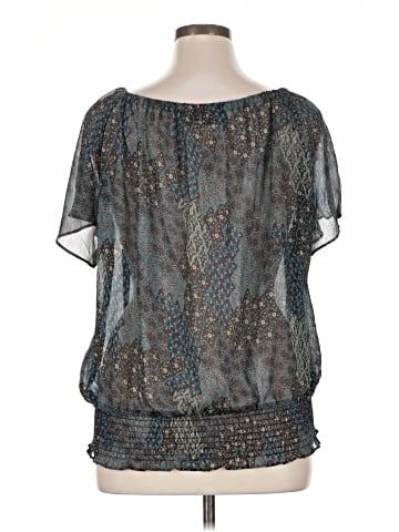a.n.a. A New Approach Short Sleeve Blouse (view 2)