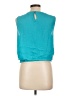 Naked Zebra 100% Polyester Teal Sleeveless Blouse Size L - photo 2