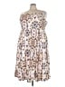 Torrid Print Ivory Cocktail Dress Size 4X Plus (4) - photo 1