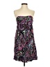 Tibi Paisley Purple Cocktail Dress Size 2 - photo 1