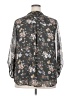 Papermoon 100% Polyester Floral Gray 3/4 Sleeve Blouse Size 2X - photo 2