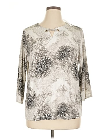 Easywear by Chico's 3/4 Sleeve T-Shirt (view 1)