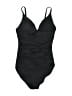 Popilush Solid Black One Piece Swimsuit Size S - photo 1