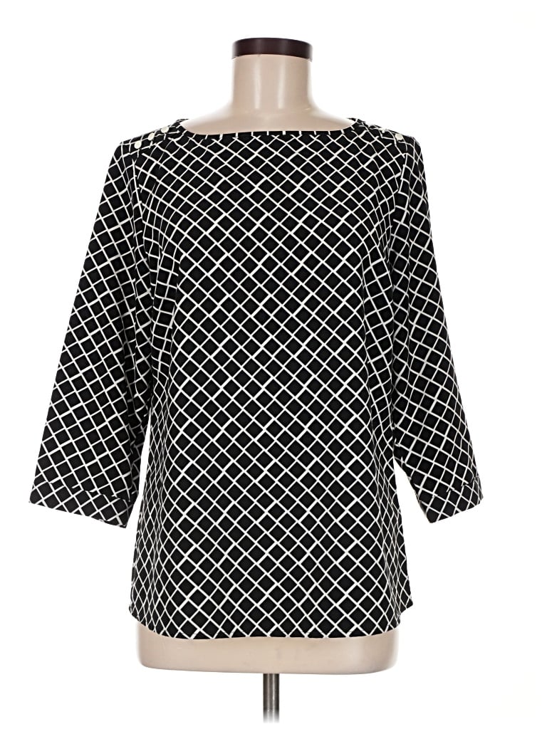 Pre-owned The Limited 3/4 Sleeve Blouse In Black
