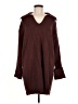 Dee Elly Burgundy Poncho Size M - photo 1