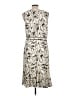 Talbots 100% Polyester Print Ivory Cocktail Dress Size 12 - photo 2