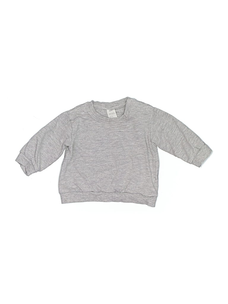 Pre-owned H&m Babies' Sweatshirt In Gray