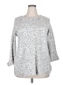 Cynthia Rowley TJX Animal Print Silver Pullover Sweater Size 2X - photo 1