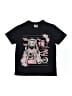 Assorted Brands Graphic Black Short Sleeve Top Size Medium youthEstimated - photo 1