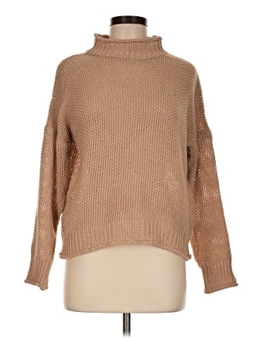 En Creme Turtleneck Sweater (view 1)