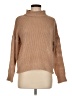 En Creme Solid Tan Turtleneck Sweater Size M (estimated) - photo 1