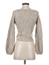 BB Dakota by Steve Madden Metallic Silver Pullover Sweater Size S - photo 2