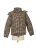 Mango Checkered-gingham Brown Jacket Size XS - photo 1