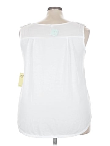 Perseption Sleeveless Button-Down Shirt (view 2)