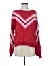 Honey Punch Chevron-herringbone Red Pullover Sweater Size S - photo 1