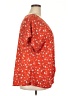 West Kei 100% Polyester Red Short Sleeve Blouse Size 2X - photo 4