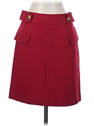 Brooks Brothers Red Fleece Wool Skirt (view 1)