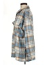 Shein 100% Polyester Plaid Blue Coat Size 6 - photo 5