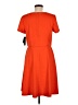 AB Studio Solid Orange Casual Dress Size 8 - photo 2
