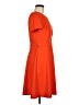AB Studio Solid Orange Casual Dress Size 8 - photo 4