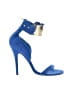 Bebe 100% Leather Blue Sandals Size 7 - photo 1