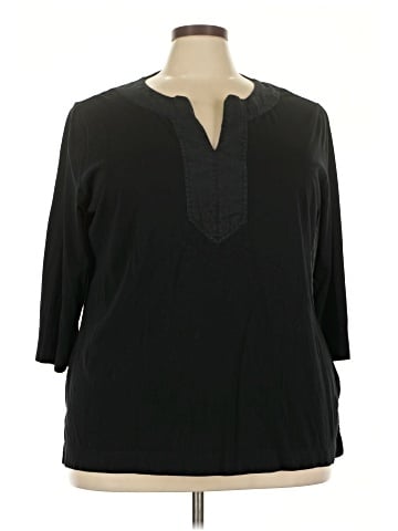 Lauren by Ralph Lauren 3/4 Sleeve T-Shirt (view 1)