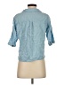 Zara Blue 3/4 Sleeve Button-Down Shirt Size XS - photo 2