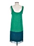 Thakoon 100% Silk Color Block Teal Casual Dress Size 0 - photo 2