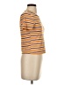 Basics Stripes Orange Short Sleeve Turtleneck Size S - photo 4